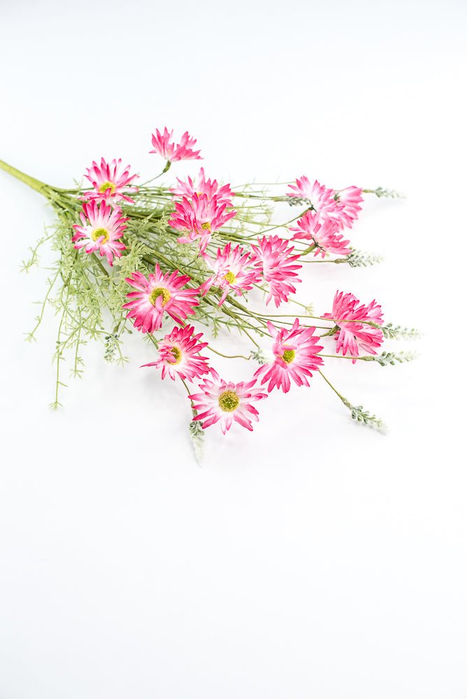 Pink daisies flower bush - Greenery Marketartificial flowers63307PK
