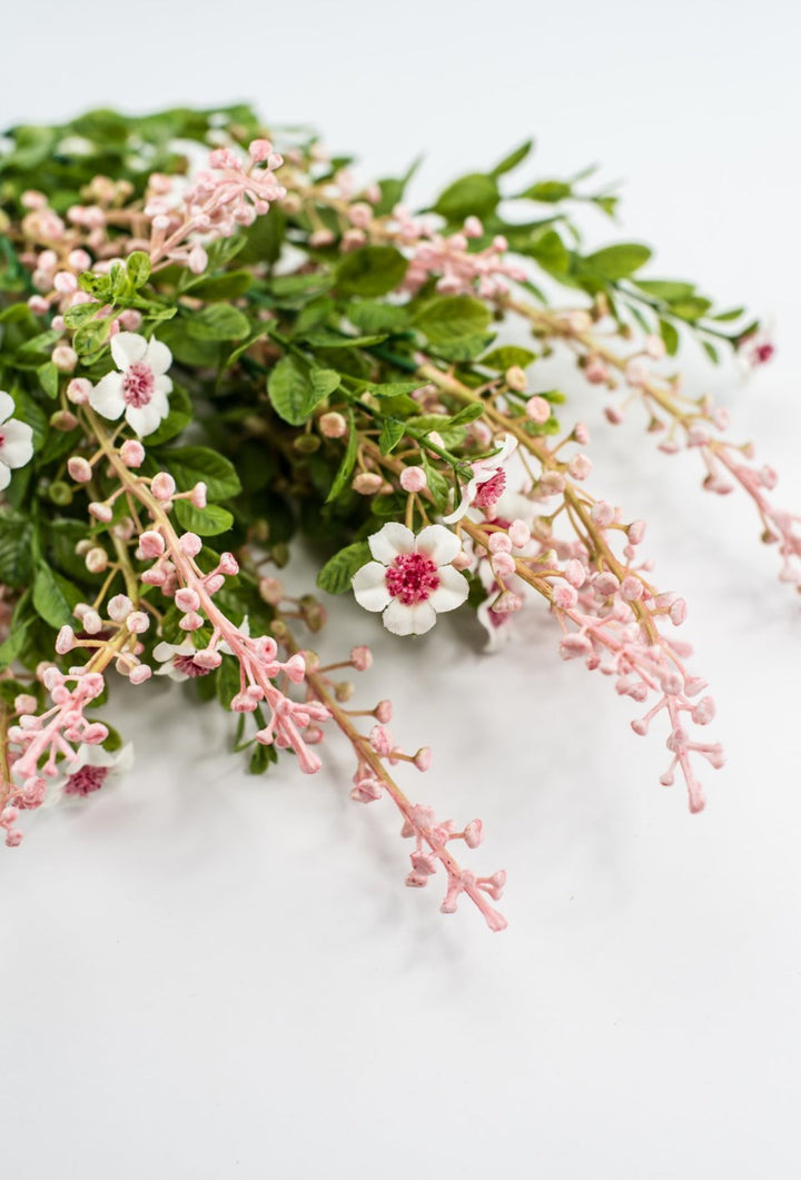 Pink filler flower and berries bush - Greenery Market85001 - PK