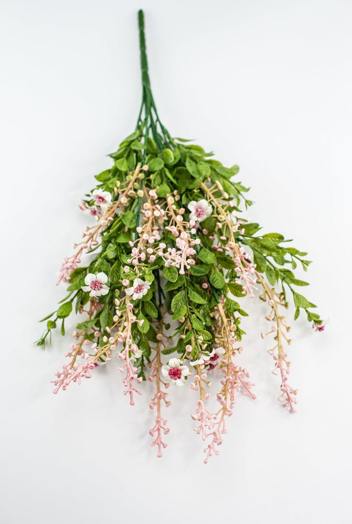 Pink filler flower and berries bush - Greenery Market85001 - PK