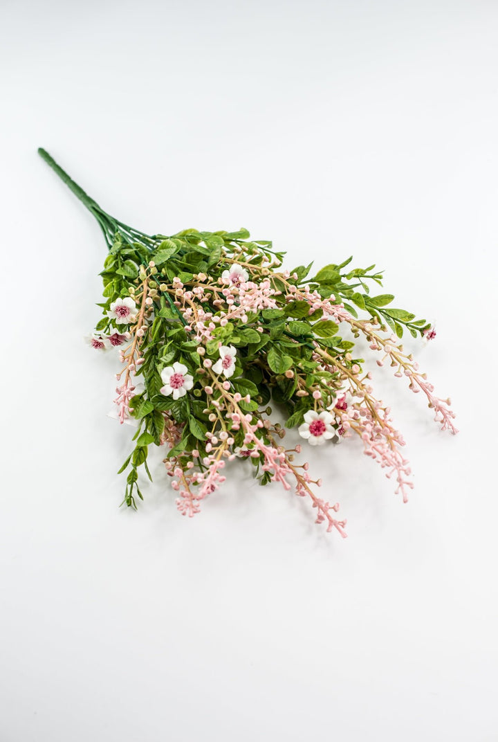 Pink filler flower and berries bush - Greenery Market85001 - PK