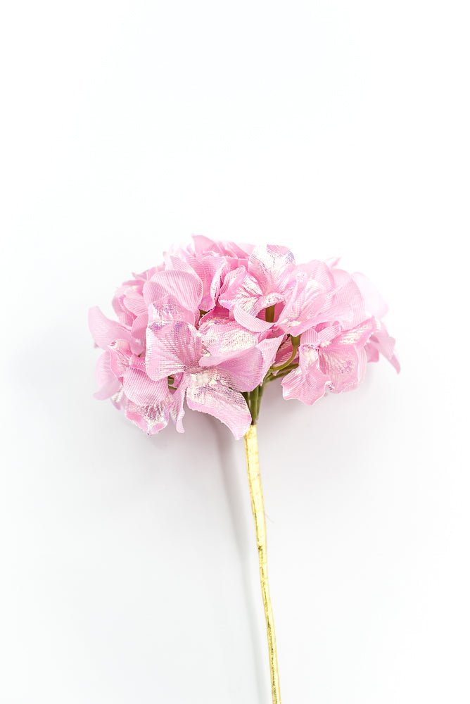 Pink Glossy Hydrangea Stem - Greenery Market86305PK