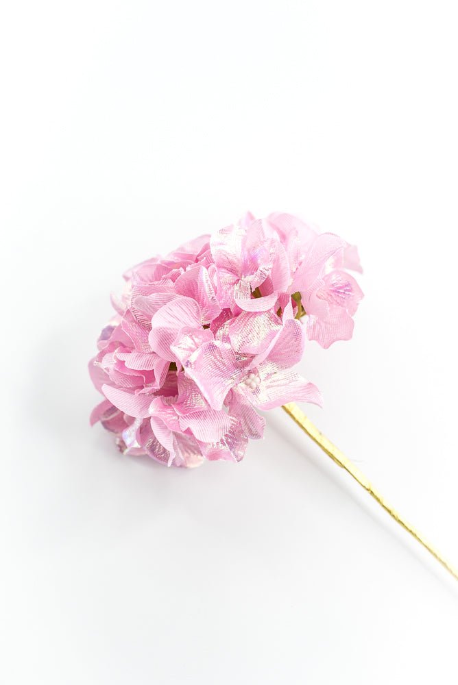 Pink Glossy Hydrangea Stem - Greenery Market86305PK