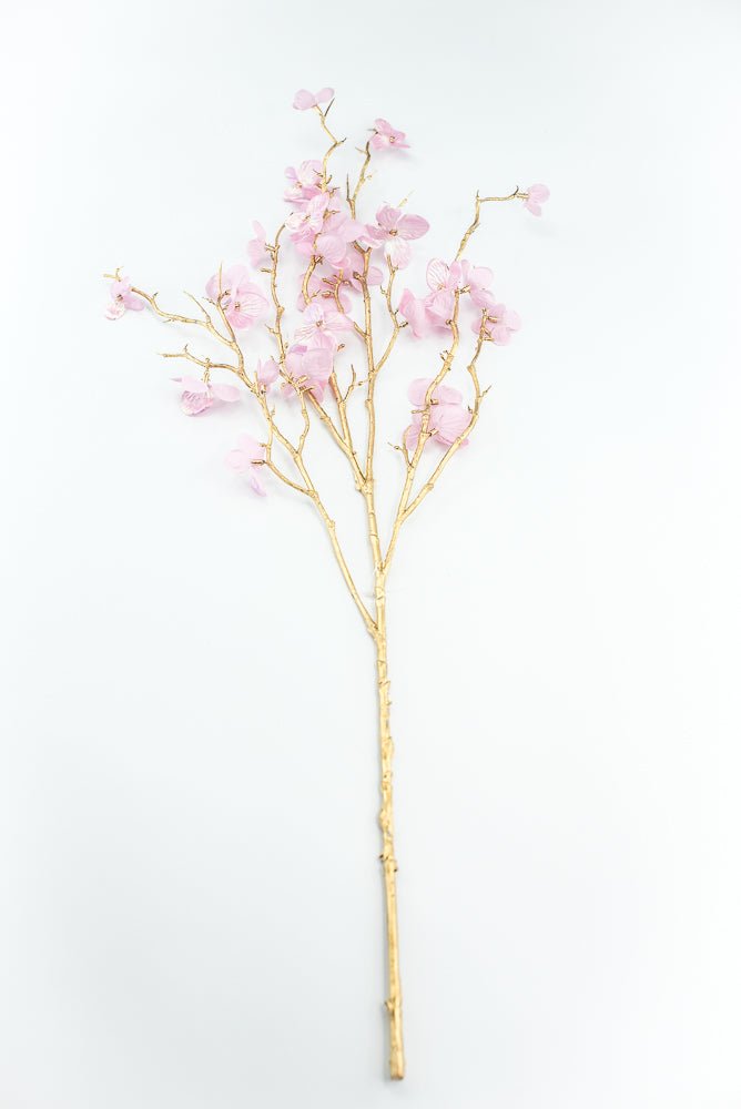 Pink Glossy Plum Blossom Spray - Greenery Market86307PK