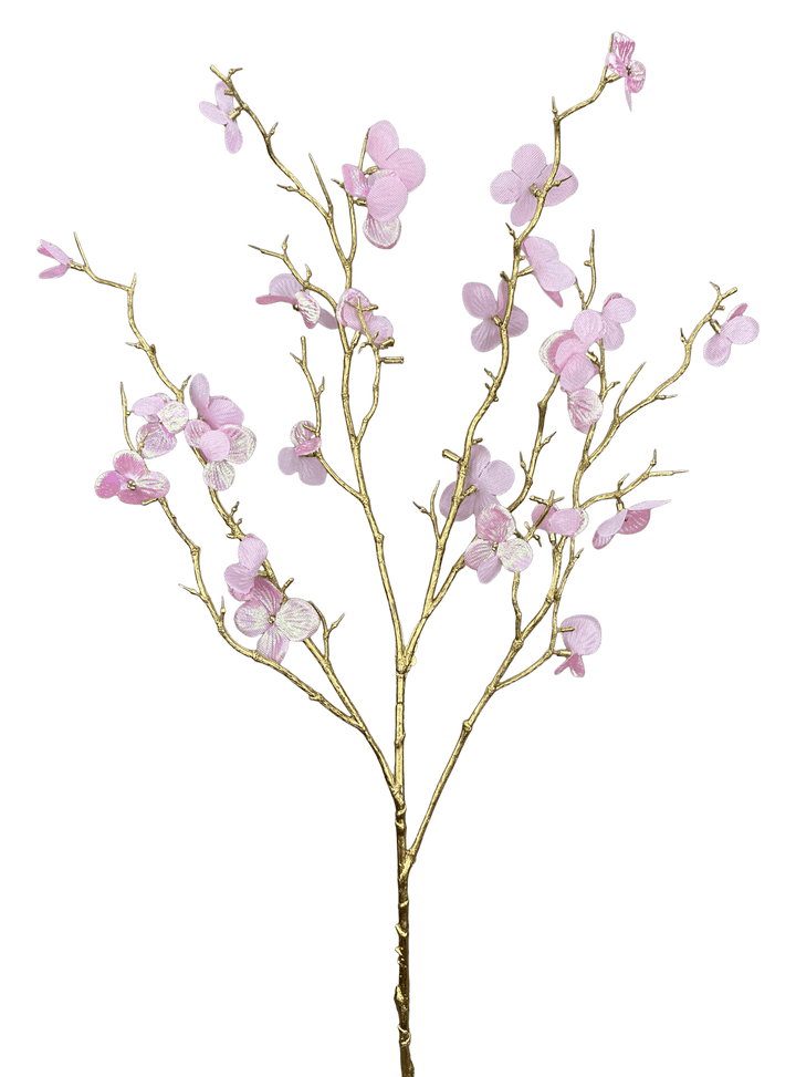 Pink Glossy Plum Blossom Spray - Greenery Market86307PK