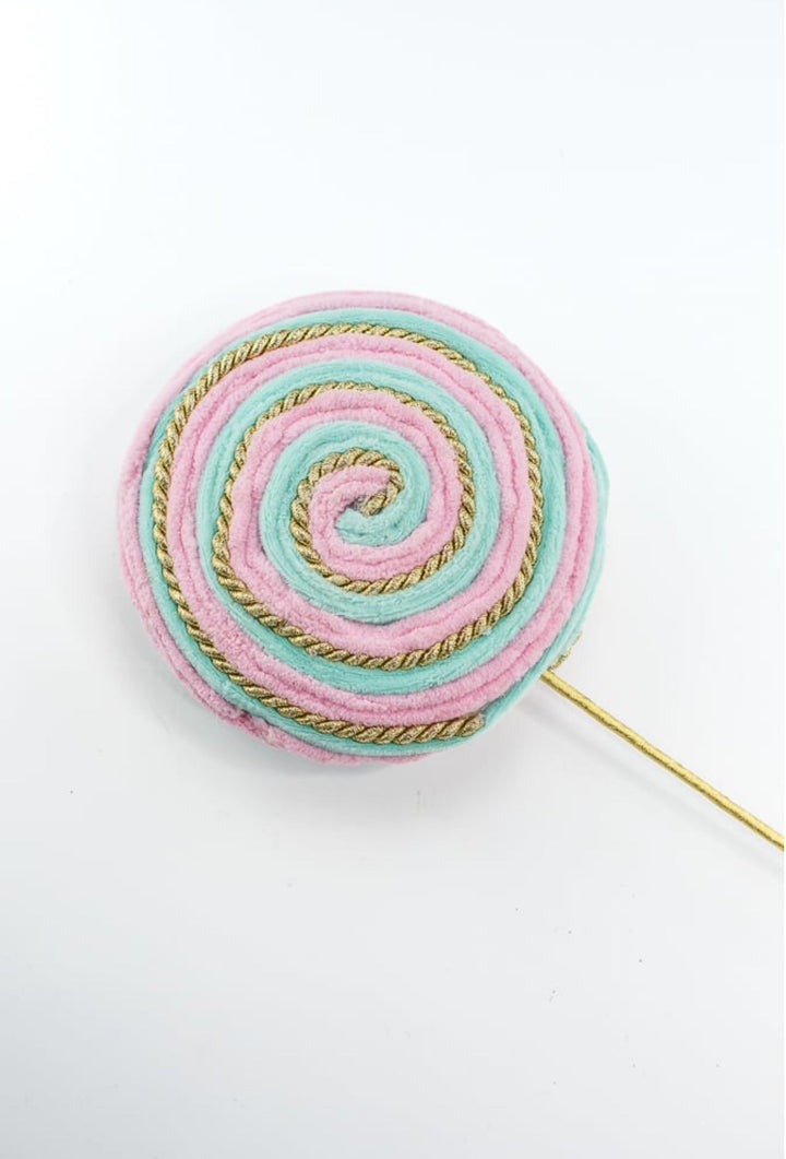 Pink, gold, and mint lollipop ornament - Greenery Market85903PKBL