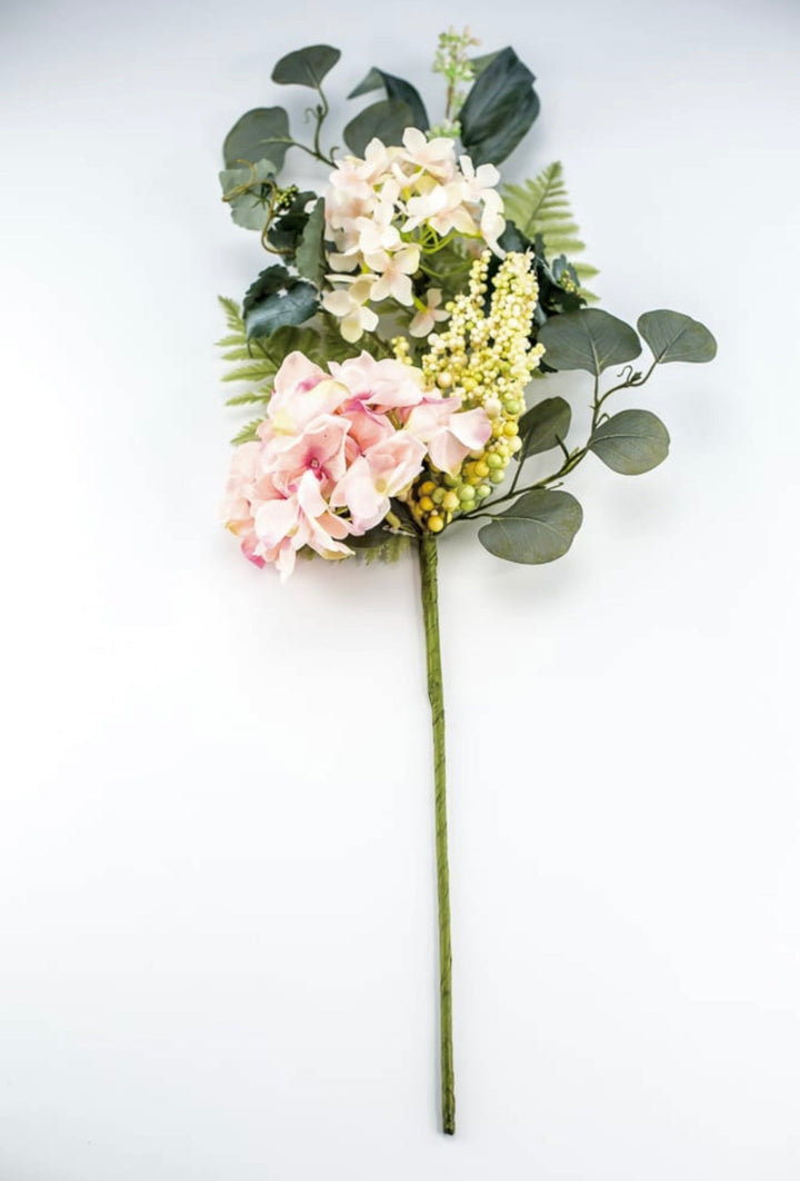 Pink Hydrangea and berry mixed spray - Greenery Market82415 - pk