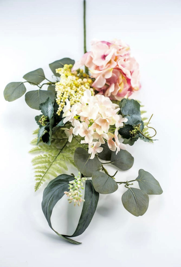 Pink Hydrangea and berry mixed spray - Greenery Market82415 - pk