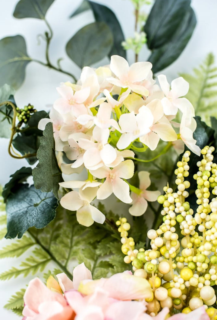 Pink Hydrangea and berry mixed spray - Greenery Market82415 - pk