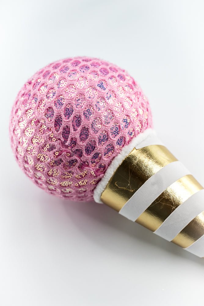 Pink Mesh Ice Cream Ornament - Greenery Market86358PK