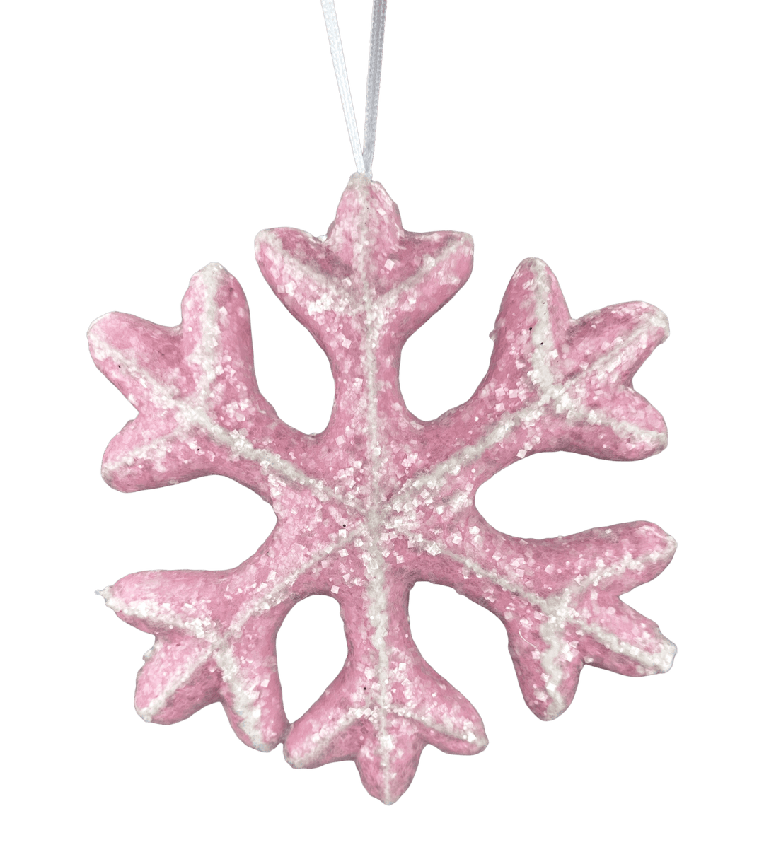 Pink Ornament Snowflake - Greenery Market86510PK