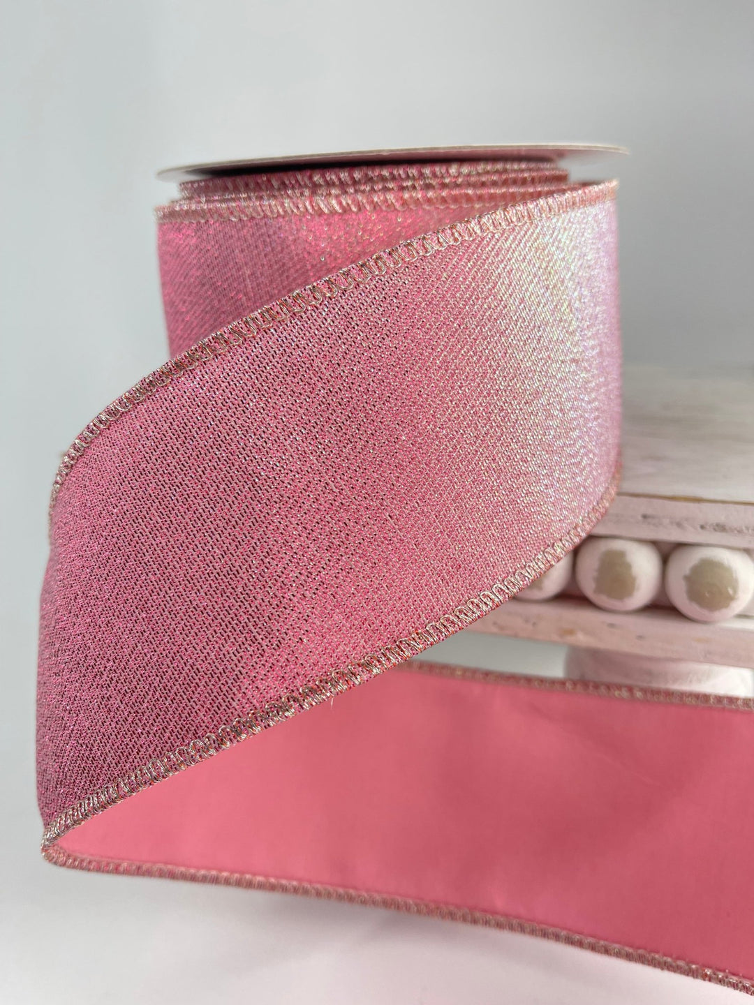 Pink splash wired ribbon - 2.5” - Greenery Marketwired ribbonMTX71562 BLPK