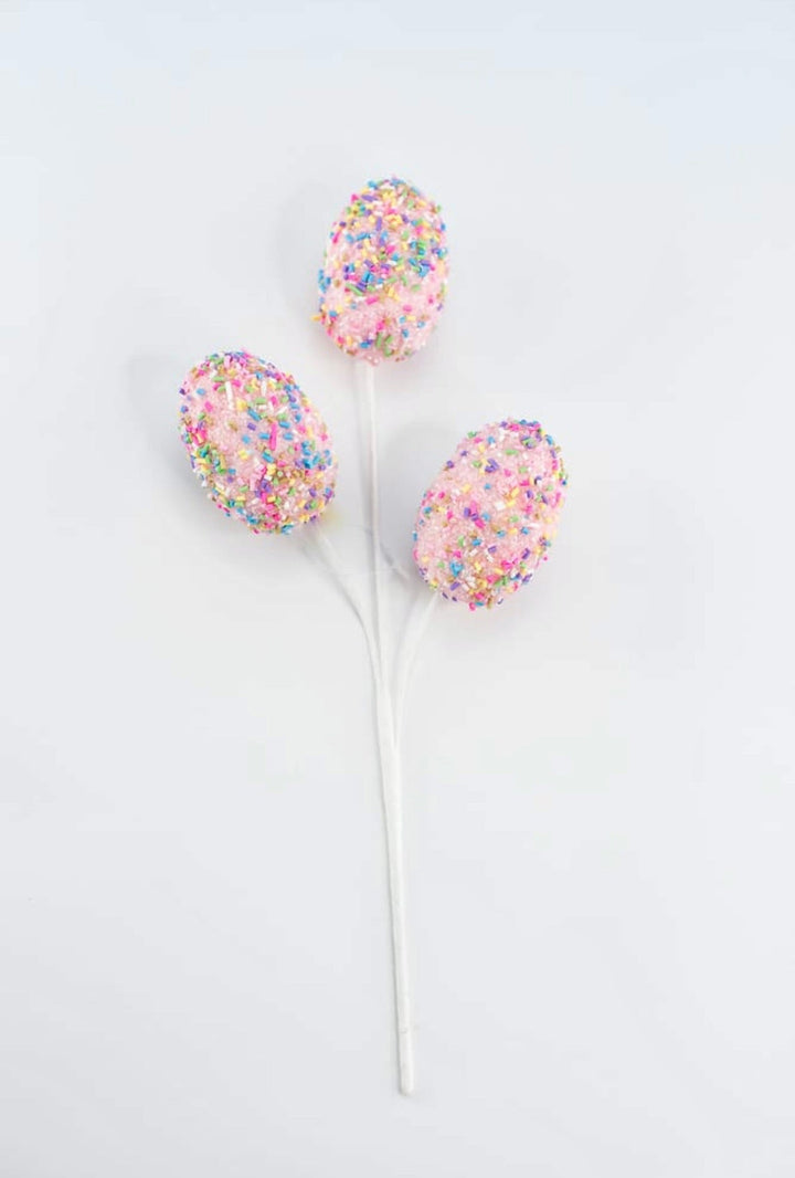 Pink Sprinkle egg pick - Greenery MarketPicks62879PK