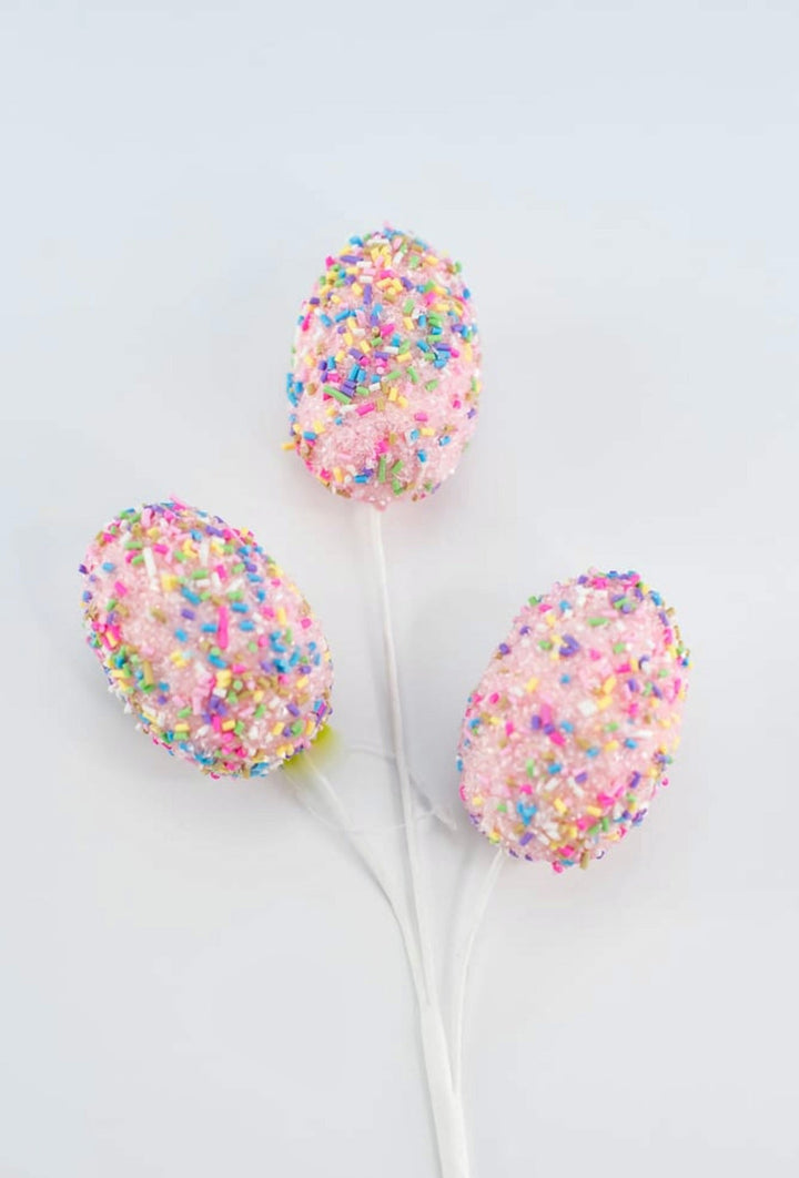 Pink Sprinkle egg pick - Greenery MarketPicks62879PK