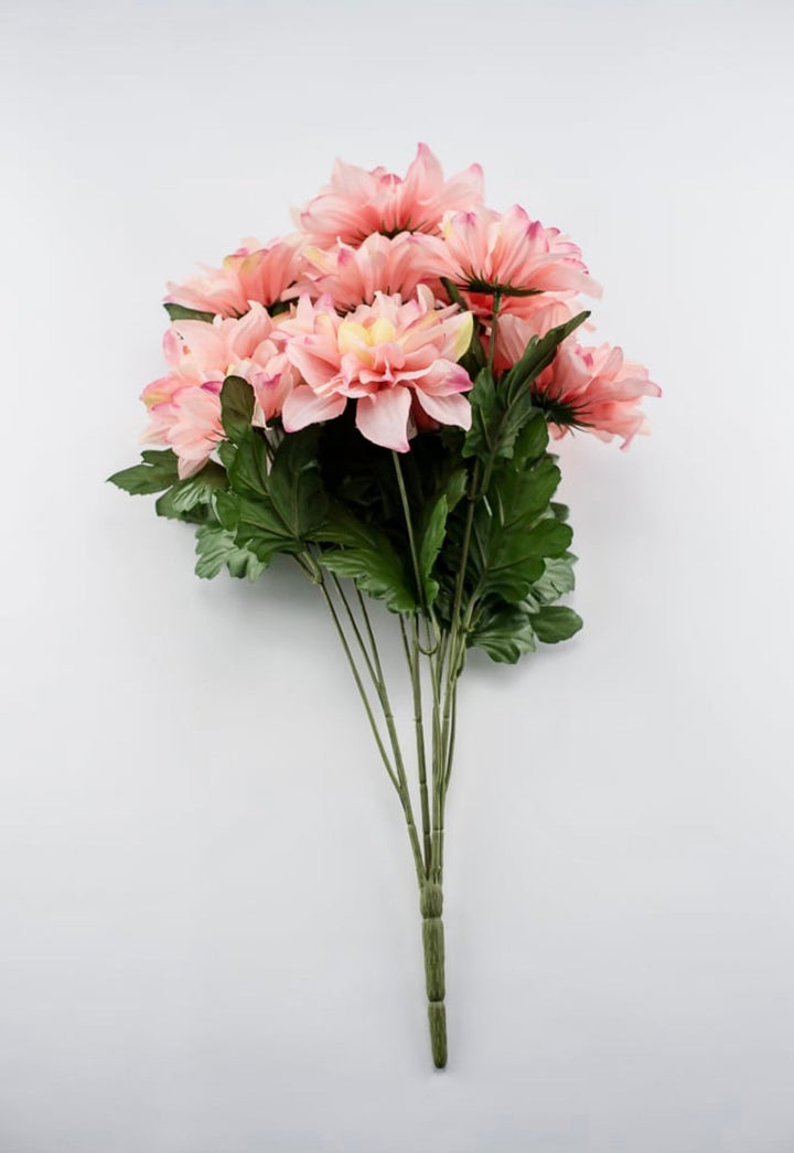 Pink yellow Dahlia bush - Greenery Marketartificial flowers25865