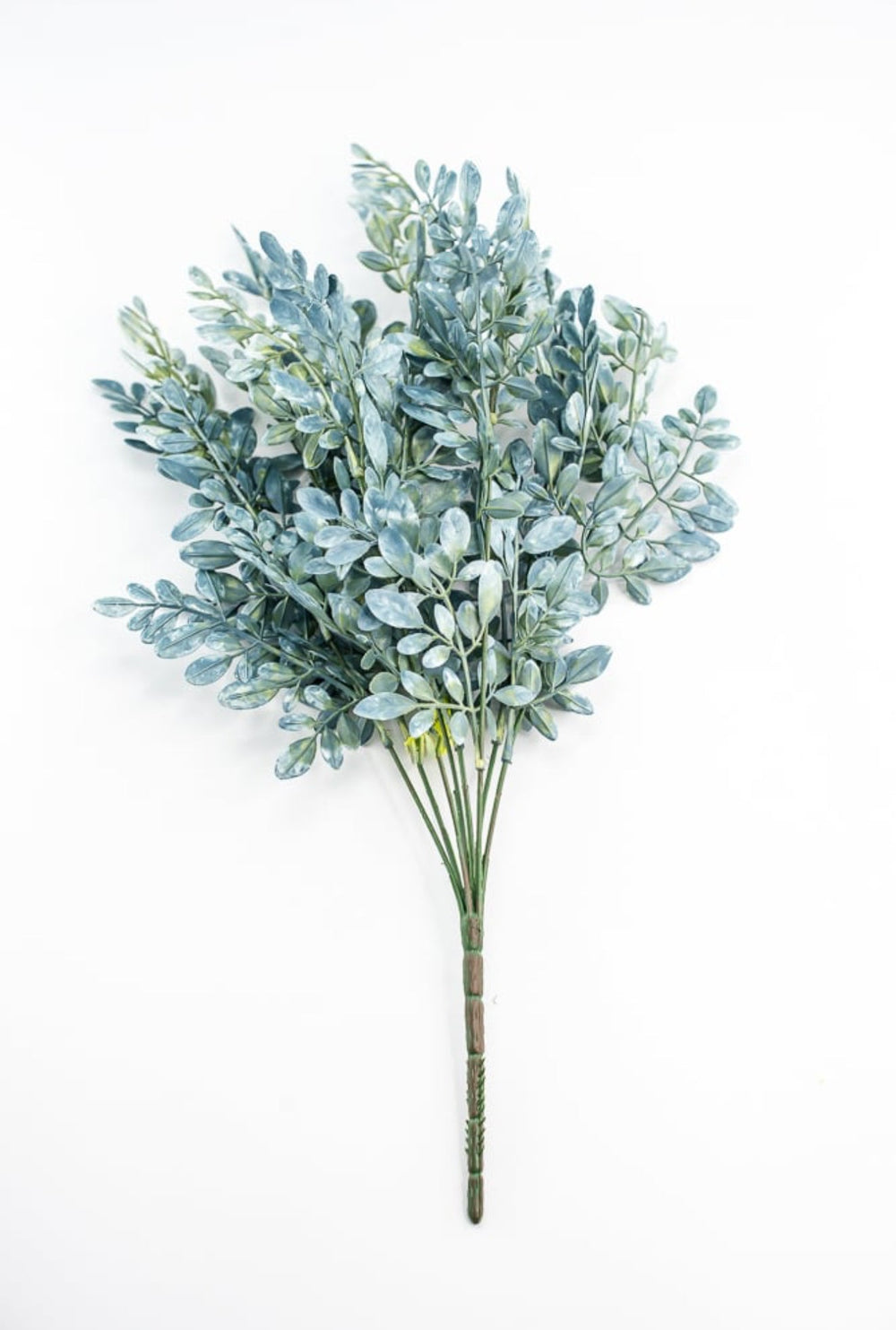 Plastic Mini Leaf Bush - Aqua Tint - Greenery Market13641BL