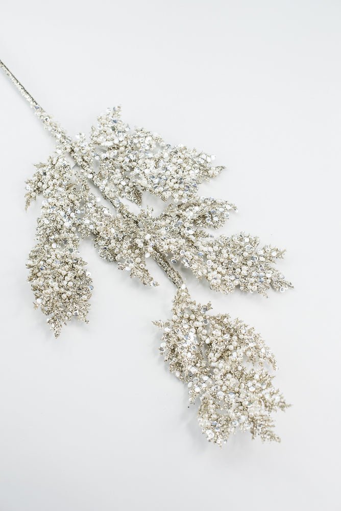 Platinum Glitter Sequin Pearl - Greenery Market40341 - PLATINIUM