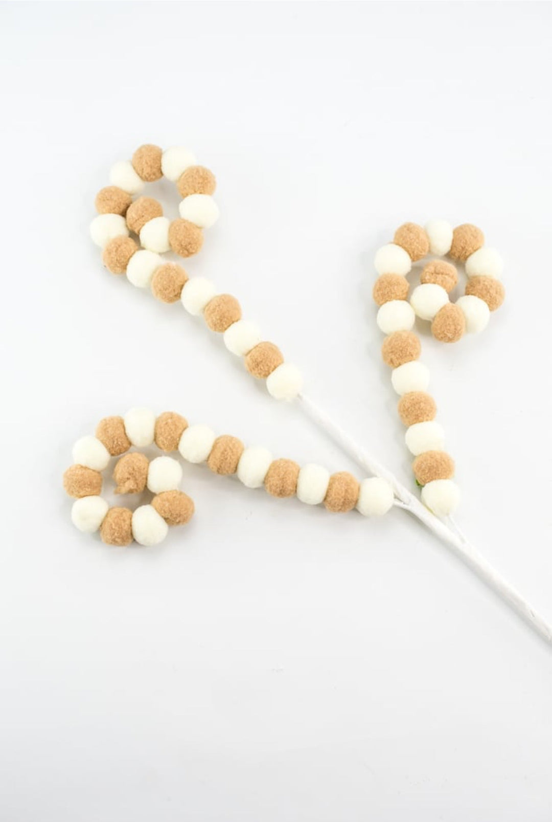 Pompom curly - cream and tan - Greenery MarketSeasonal & Holiday Decorations56950BNWT