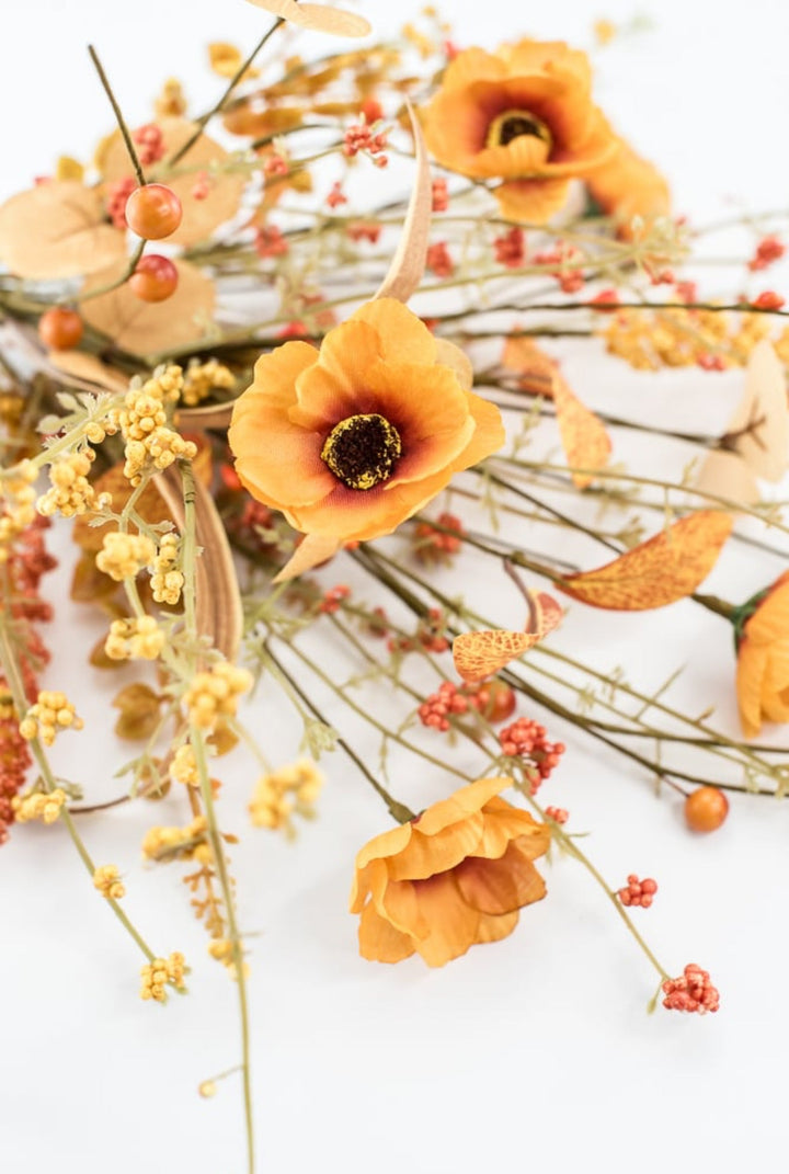 Poppy Flower Silk Filler Bush - Greenery Market57224FA