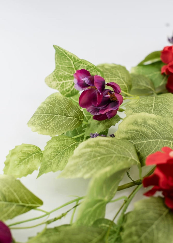 Poppy, hydrangea, and greenery spray - Greenery Marketartificial flowers63961