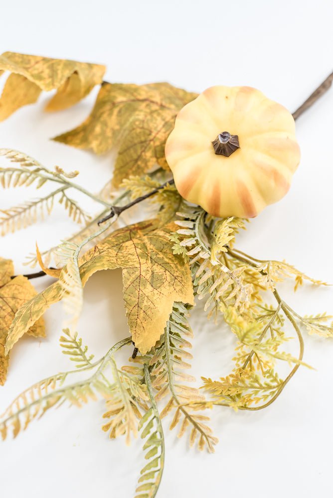 Pumpkin And Greenery Pick - Greenery MarketArtificial Flora65115