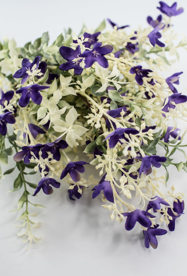 Purple flower and greenery bush - Greenery MarketArtificial Flora84946 - PU