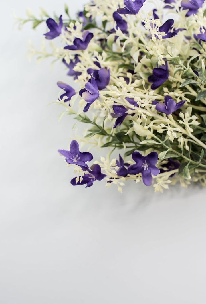 Purple flower and greenery bush - Greenery MarketArtificial Flora84946 - PU