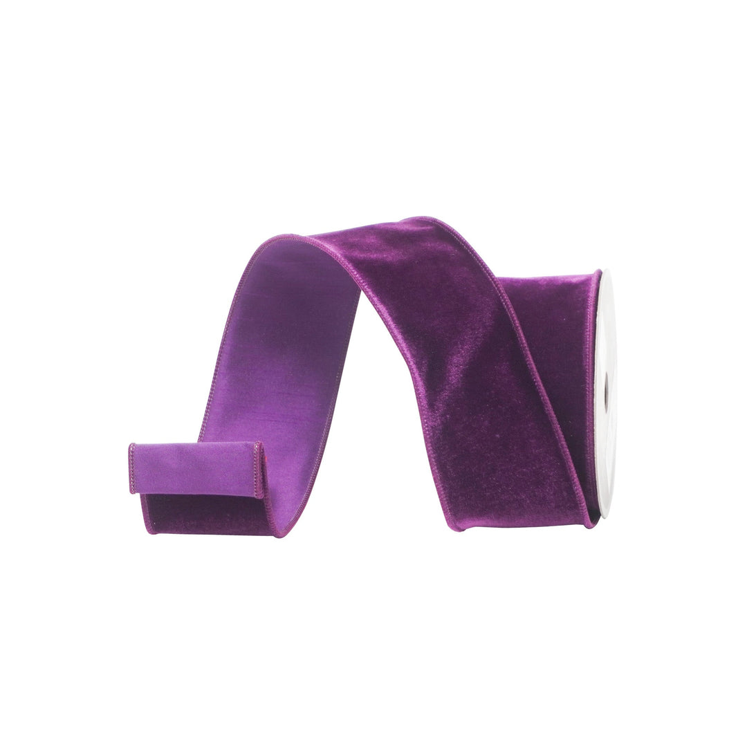 Purple Velveteen Farrisilk Ribbon - 2.5" - Greenery MarketRS268 - 27