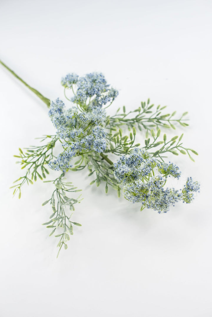 Queen annes lace spray - blue - Greenery Market64911 - BL