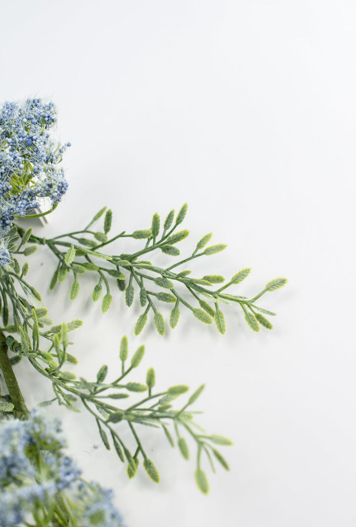 Queen annes lace spray - blue - Greenery Market64911 - BL