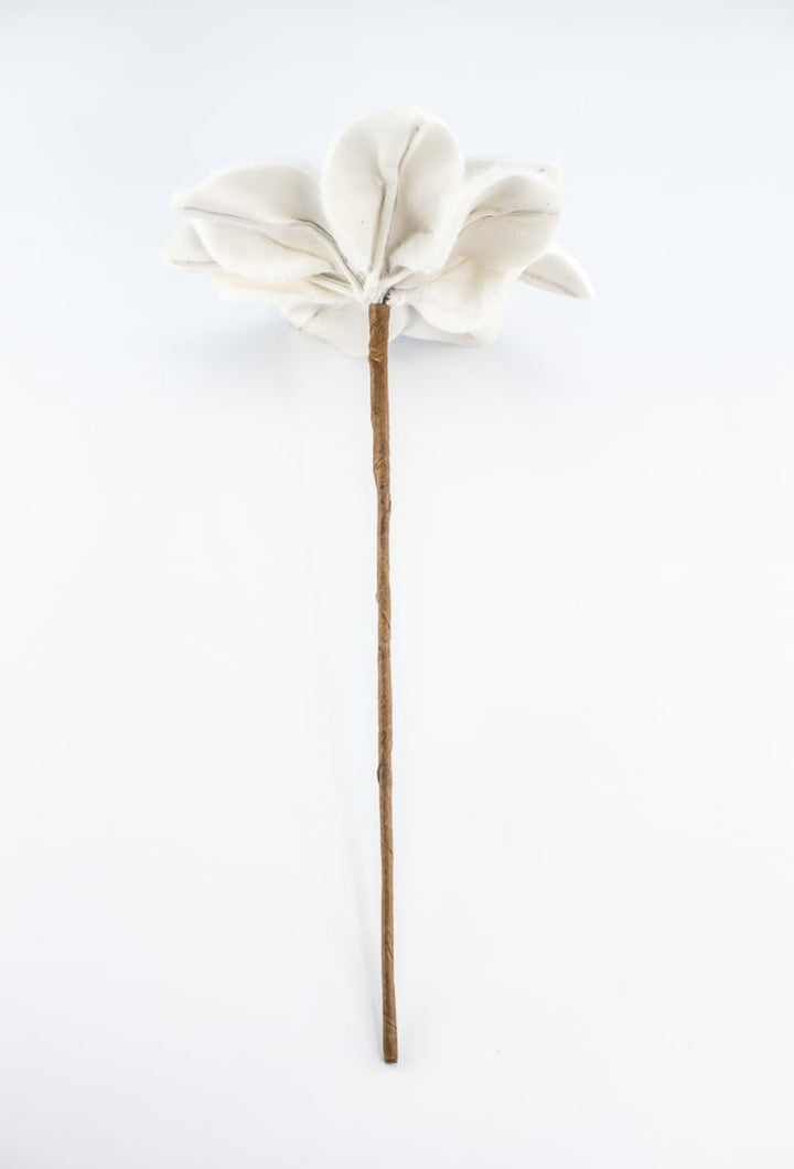 Raz, cream felt poinsettias stem - Greenery MarketF4406701