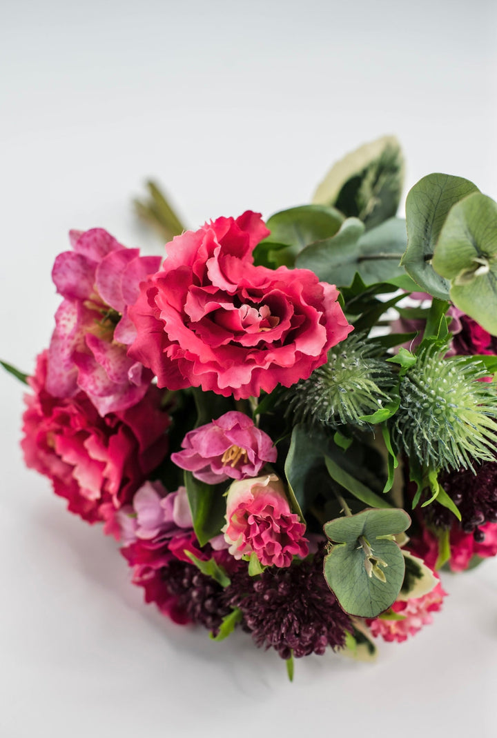 Real touch mixed lisianthus bundle, hot pink - Greenery MarketMTF24292 FUSH