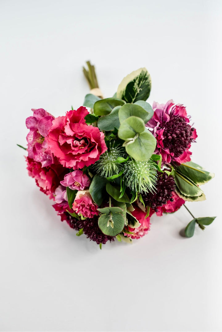 Real touch mixed lisianthus bundle, hot pink - Greenery MarketMTF24292 FUSH
