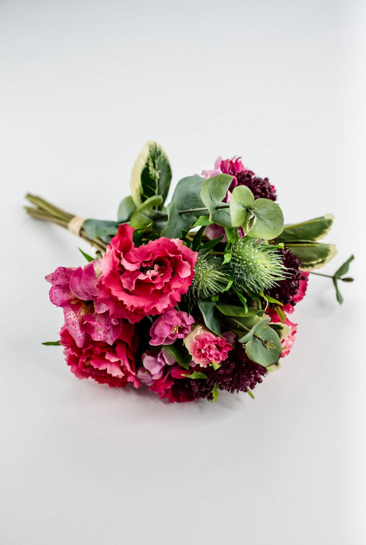 Real touch mixed lisianthus bundle, hot pink - Greenery MarketMTF24292 FUSH