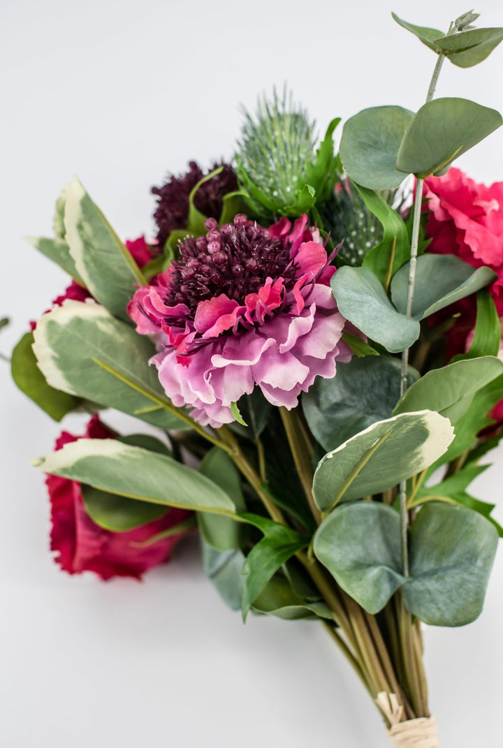 Real touch mixed lisianthus bundle, hot pink - Greenery MarketMTF24292 FUSH