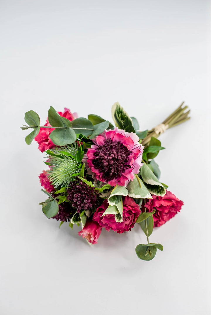Real touch mixed lisianthus bundle, hot pink - Greenery MarketMTF24292 FUSH