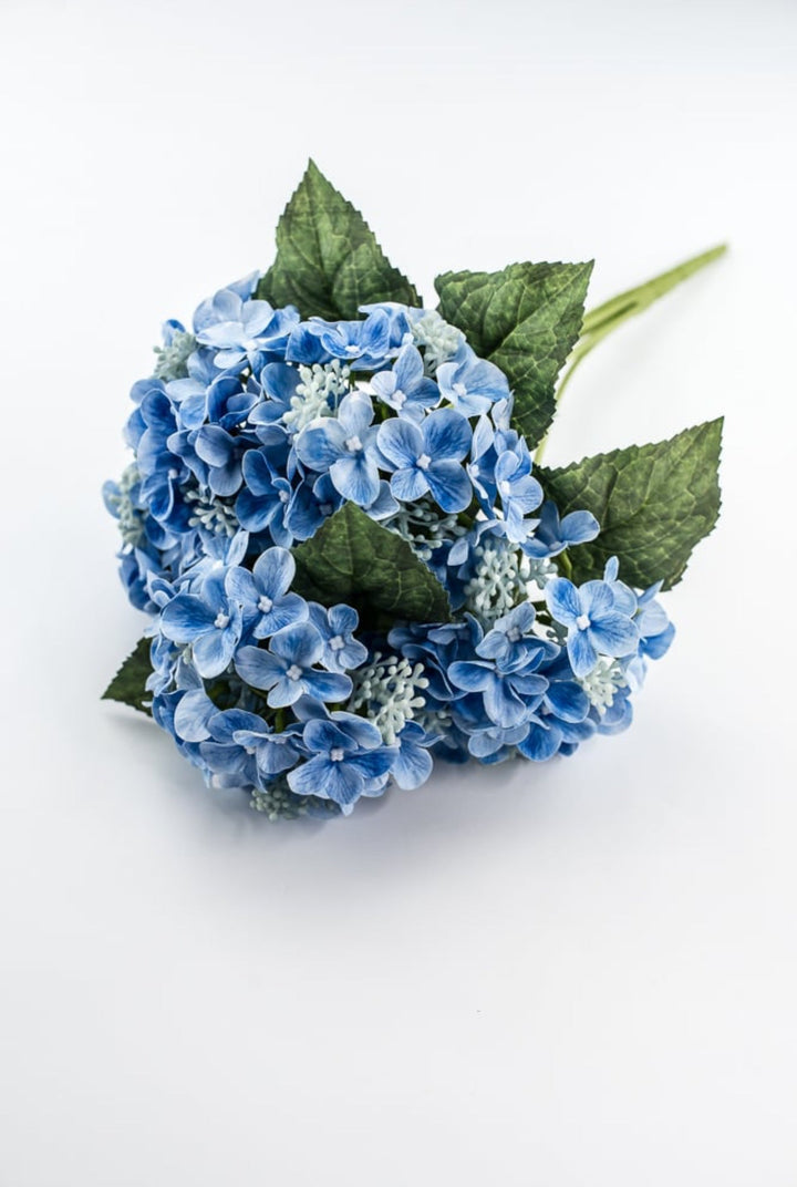Real touch, snowball hydrangea bush - blue - Greenery Market84845 - BL