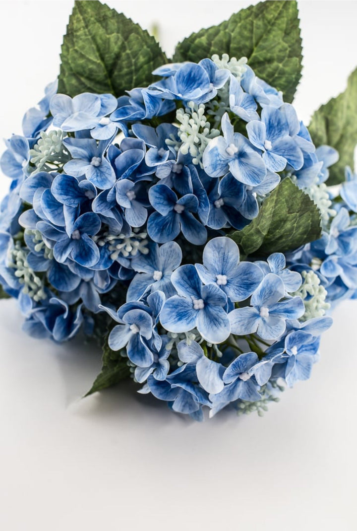 Real touch, snowball hydrangea bush - blue - Greenery Market84845 - BL