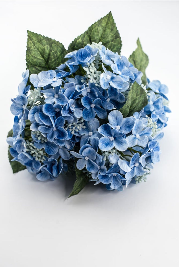 Real touch, snowball hydrangea bush - blue - Greenery Market84845 - BL
