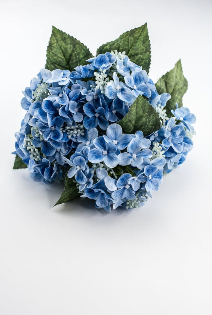 Real touch, snowball hydrangea bush - blue - Greenery Market84845 - BL