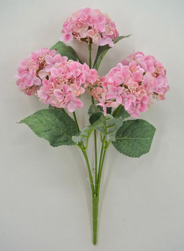 Real touch, snowball hydrangea bush - pink - Greenery Market84845 - PK
