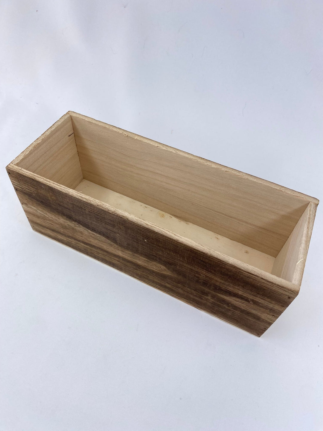 Rectangle wooden containers - brown stain - Greenery Marketwreath base & containers7912BR