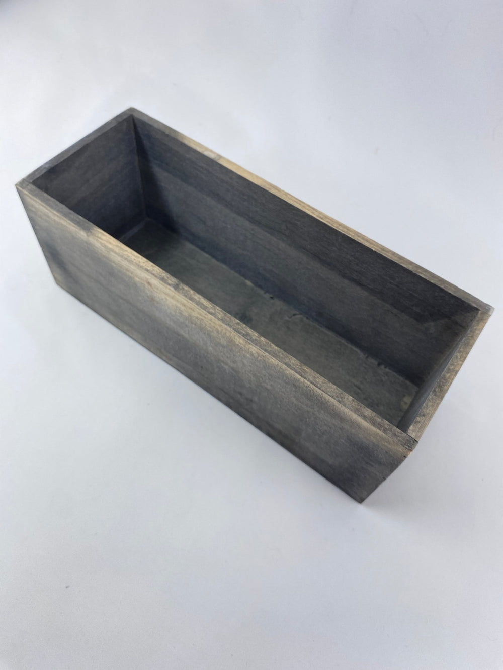 Rectangle wooden containers - gray stain - Greenery Marketwreath base & containers7912GY