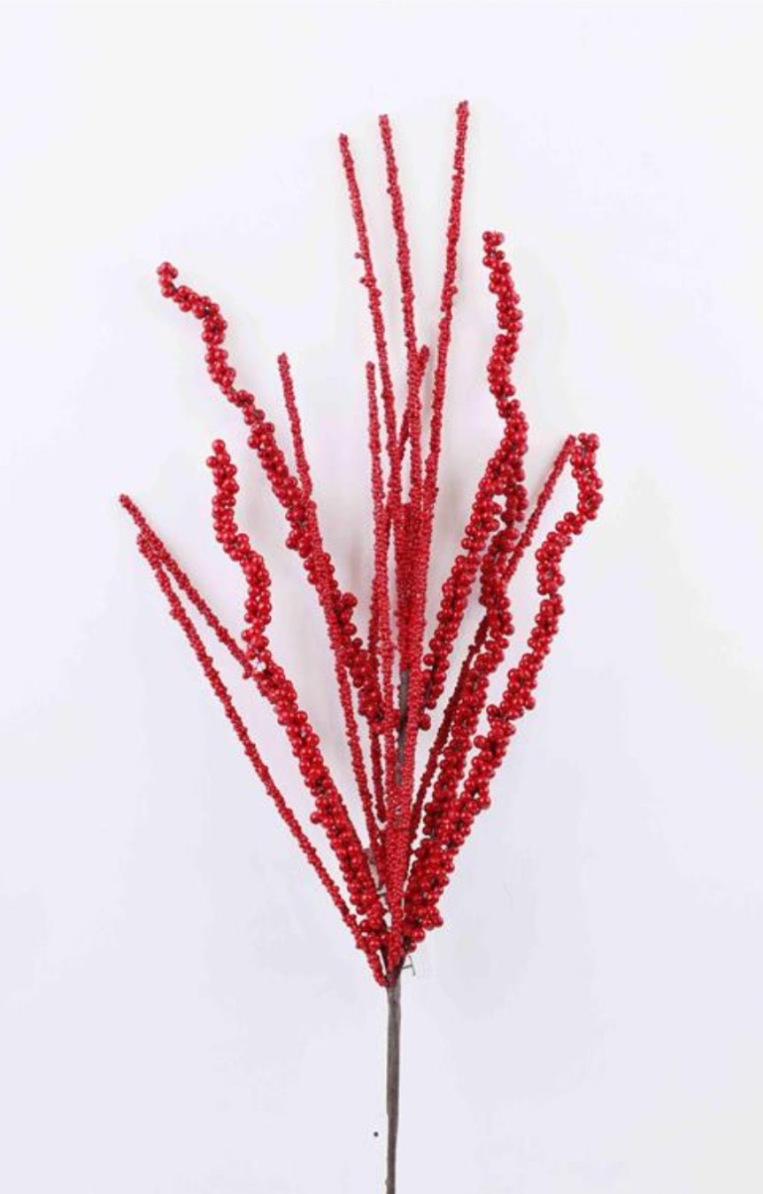 Red Berry Spray - 31" - Greenery MarketXB669R