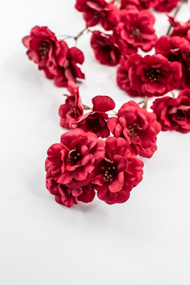 Red Blossom Artificial Flower Spray - Greenery MarketArtificial Flora85317 - RD