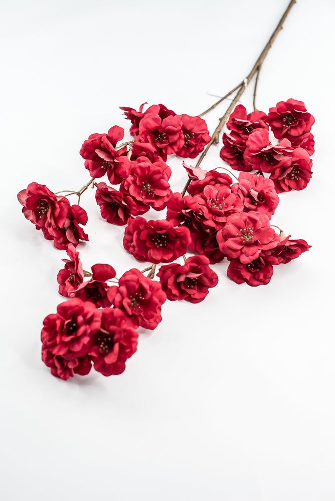Red Blossom Artificial Flower Spray - Greenery MarketArtificial Flora85317 - RD