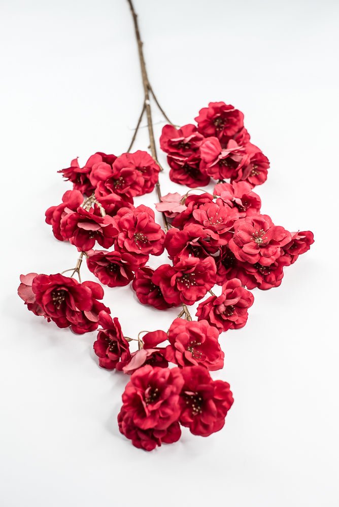 Red Blossom Artificial Flower Spray - Greenery MarketArtificial Flora85317 - RD