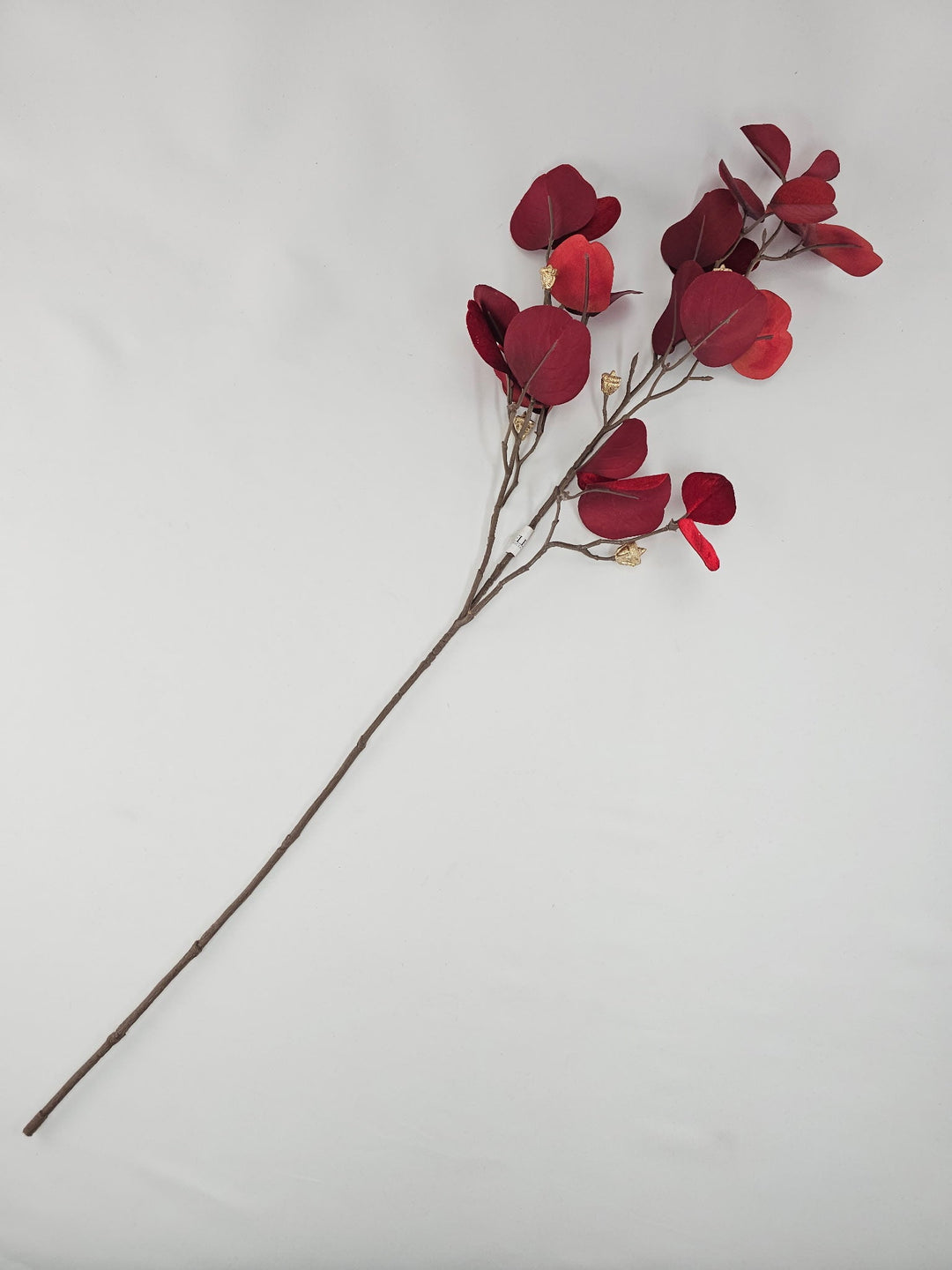 Red Glamour Velvet Eucalyptus Spray - 32" - Greenery MarketXF663R