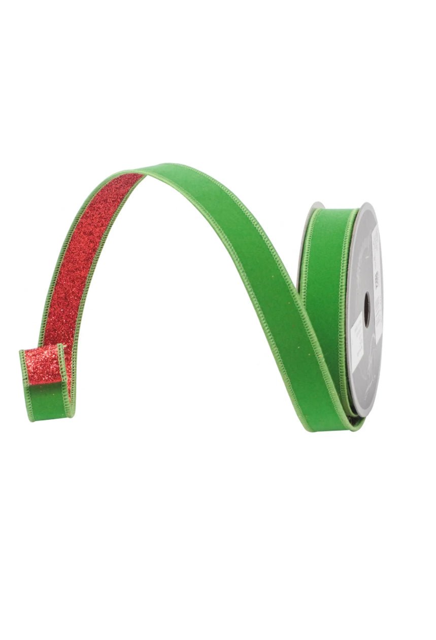 Red & Lime Fusion Farrisilk Wired Ribbon - 1" - Greenery MarketRibbons & TrimRS200 - 47