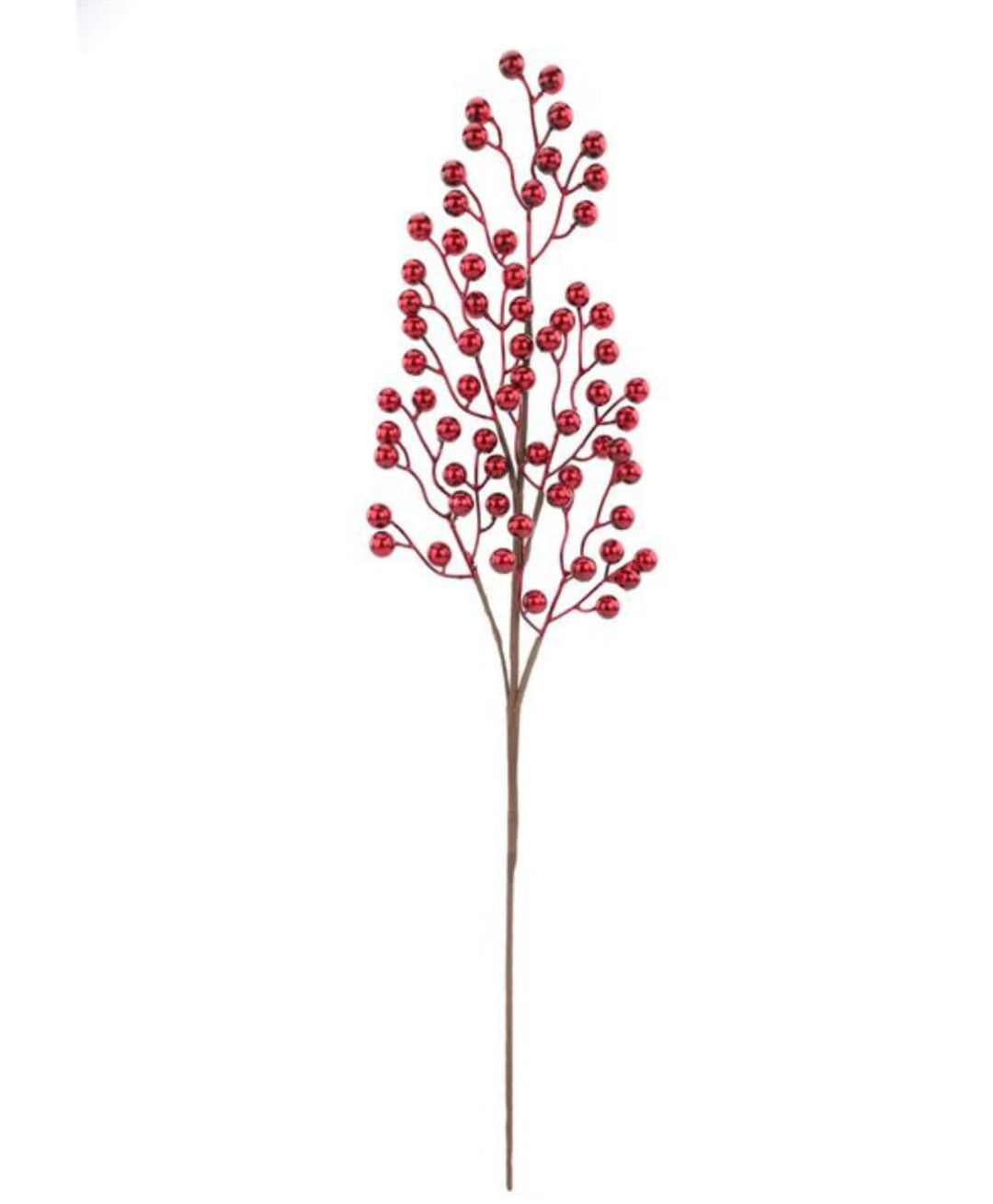 Red Metallic Berry Spray - 28" - Greenery MarketXG1139R