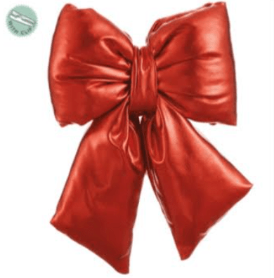 Red Metallic Bow With Clip - 8" - Greenery MarketXKZ791 - RE